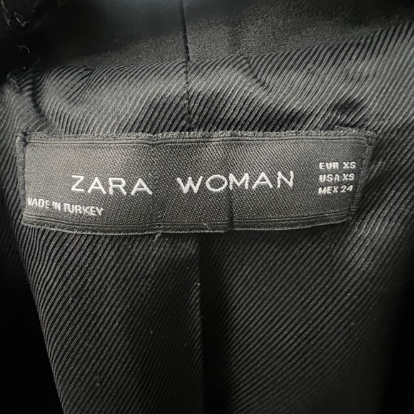 ZARA WOMEN’S LONG SLEEVE BLAZER, SIZE US XS, BLACK - Picture 11 of 11
